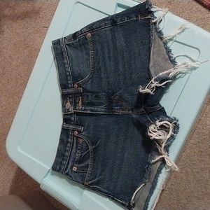Luckybrand midrise cut off short